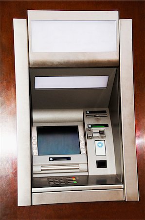 Close-up of an ATM machine, Cesky Krumlov, South Bohemian Region, Czech Republic Photographie de stock - Premium Libres de Droits, Code: 630-06722120