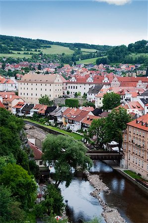south bohemian region - Buildings in a city, Cesky Krumlov, South Bohemian Region, Czech Republic Stock Photo - Premium Royalty-Free, Code: 630-06722136
