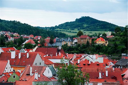 south bohemian region - Buildings in a city, Cesky Krumlov, South Bohemian Region, Czech Republic Stock Photo - Premium Royalty-Free, Code: 630-06722131