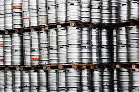 food manufacturing factory - Stack of beer barrels in a brewery, Eggenberg, Cesky Krumlov, South Bohemian Region, Czech Republic Stock Photo - Premium Royalty-Free, Code: 630-06722153