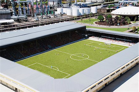 foot model photography - Miniature soccer stadium in a miniature city, Madurodam, Scheveningen, The Hague, Netherlands Photographie de stock - Premium Libres de Droits, Code: 630-06722171