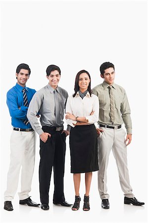 simsearch:630-06722626,k - Portrait of a businesswoman with her colleagues Stock Photo - Premium Royalty-Free, Code: 630-06722328