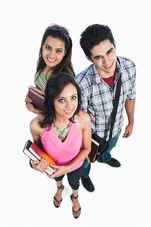 funky young couple studio - College friends smiling together Stock Photo - Premium Royalty-Free, Code: 630-06722451