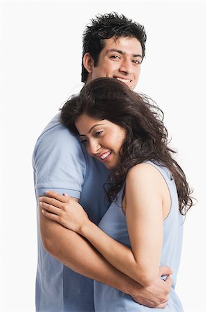silhouette and hug - Romantic couple Stock Photo - Premium Royalty-Free, Code: 630-06722716