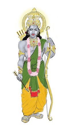 pictures of people worshipping - Lord Rama Stock Photo - Premium Royalty-Free, Code: 630-06723768