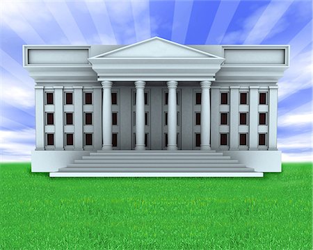 pillar - Facade of a government building Stock Photo - Premium Royalty-Free, Code: 630-06723794