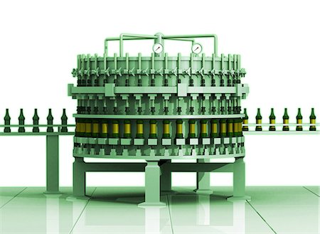 food production - Bottling plant Foto de stock - Sin royalties Premium, Código: 630-06723800