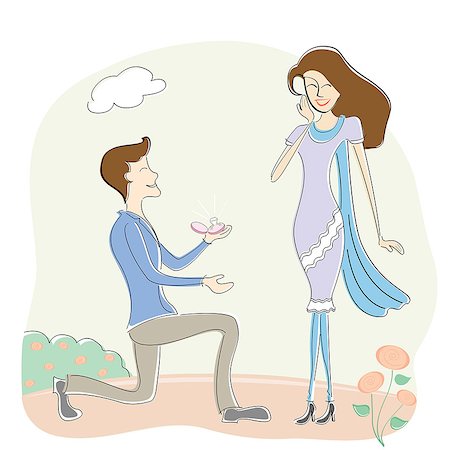 Man proposing a woman Stock Photo - Premium Royalty-Free, Code: 630-06723843