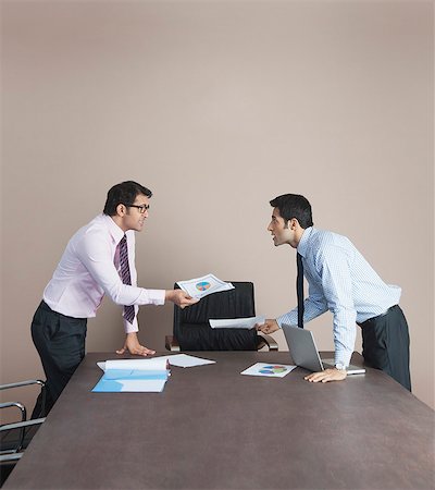 simsearch:630-07071556,k - Two businessmen arguing to each other Stock Photo - Premium Royalty-Free, Code: 630-07071545