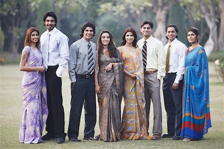 saree and hair bun - Portrait of a group of business executives Stock Photo - Premium Royalty-Free, Code: 630-01075948