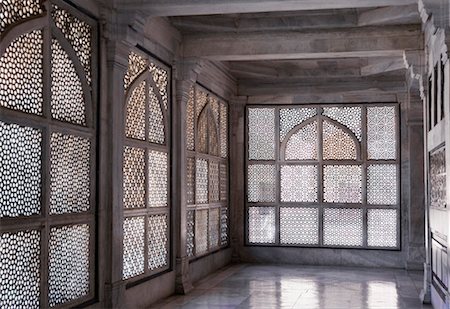 Interiors of an Islamic shrine, Dargah of Sheikh Salim Chisti, Fatehpur Sikri, Uttar Pradesh, India Stock Photo - Premium Royalty-Free, Code: 630-01127217