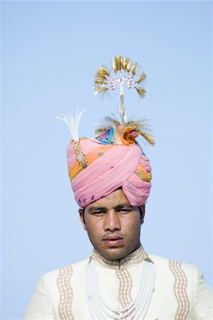 simsearch:630-01191624,k - Portrait of a young man, Elephant Festival, Jaipur, Rajasthan, India Foto de stock - Sin royalties Premium, Código: 630-01130294