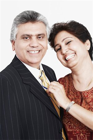 simsearch:640-01350079,k - Portrait of a mature couple smiling Stock Photo - Premium Royalty-Free, Code: 630-01131448