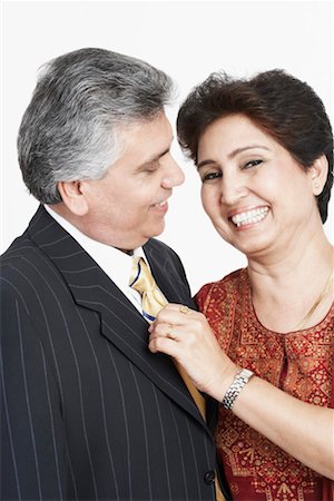 simsearch:640-01350079,k - Portrait of a mature couple smiling Stock Photo - Premium Royalty-Free, Code: 630-01131503