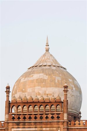 simsearch:630-01191857,k - Low angle view of the dome on a monument, Safdarjung Tomb, New Delhi, India Fotografie stock - Premium Royalty-Free, Codice: 630-01191811
