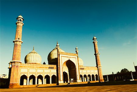 Facade of a mosque, Jama Masjid, New Delhi, India Stock Photo - Premium Royalty-Free, Code: 630-01191860