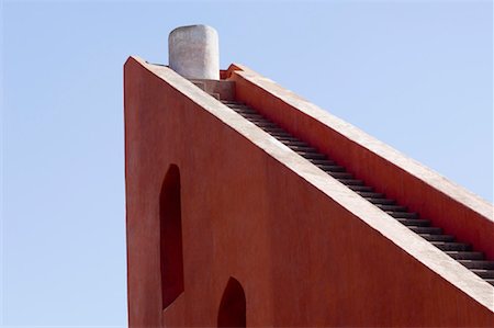 Low angle view of steps at a sundial, Jantar Mantar, New Delhi India Stock Photo - Premium Royalty-Free, Code: 630-01191895