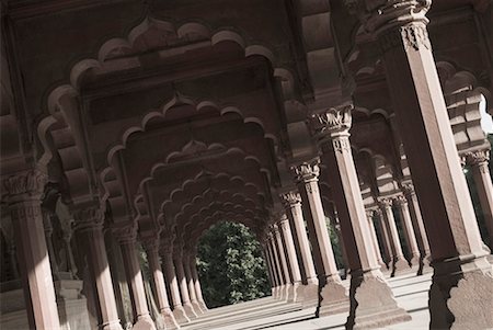 Colonnade inside a fort, Red Fort New Delhi, India Stock Photo - Premium Royalty-Free, Code: 630-01191927