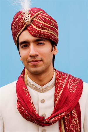 simsearch:630-01192929,k - Portrait of a groom in a traditional wedding outfit Stock Photo - Premium Royalty-Free, Code: 630-01192926