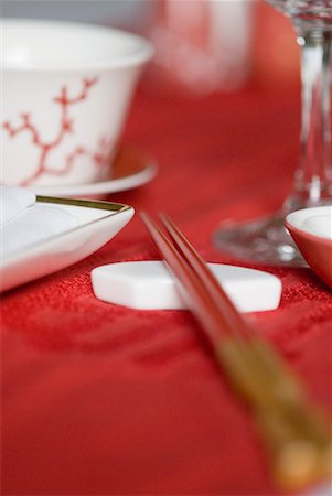 plate red wine glass - Close-up of chopsticks Stock Photo - Premium Royalty-Free, Code: 630-01490435