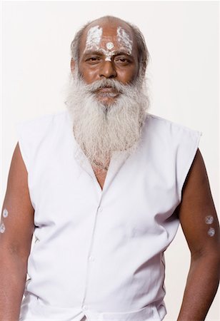 Portrait of a sadhu Stock Photo - Premium Royalty-Free, Code: 630-01490600