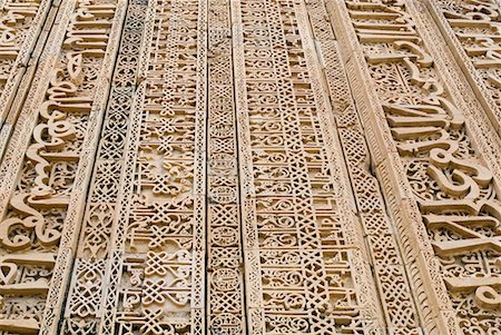 Arabic script carved on a wall, Dhai Din Ka Jhonpra, Ajmer, Rajasthan, India Foto de stock - Sin royalties Premium, Código: 630-01707744