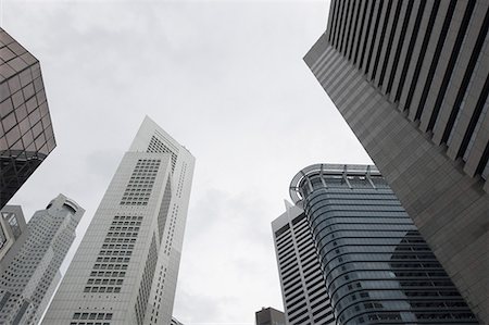 Low angle view of buildings, Singapore Stock Photo - Premium Royalty-Free, Code: 630-01707762