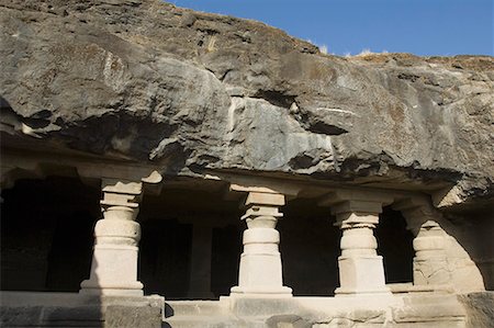 Old ruins of a cave, Ellora, Aurangabad, Maharashtra, India Stock Photo - Premium Royalty-Free, Code: 630-01709030