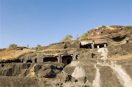 Old ruins of a cave, Ellora, Aurangabad, Maharashtra, India Stock Photo - Premium Royalty-Free, Code: 630-01709051