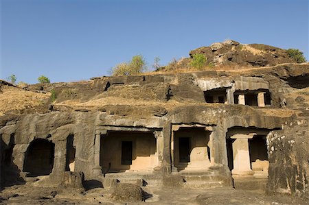 simsearch:630-01708997,k - Old ruins of a cave, Ellora, Aurangabad, Maharashtra, India Foto de stock - Sin royalties Premium, Código: 630-01709052