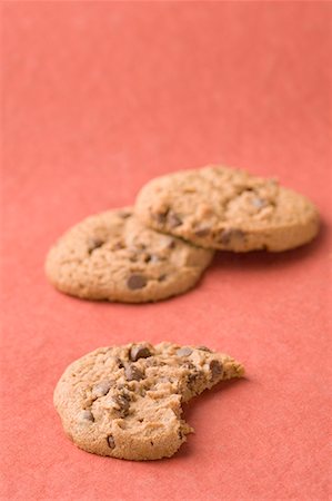 Close-up of three biscuits Stock Photo - Premium Royalty-Free, Code: 630-01709399