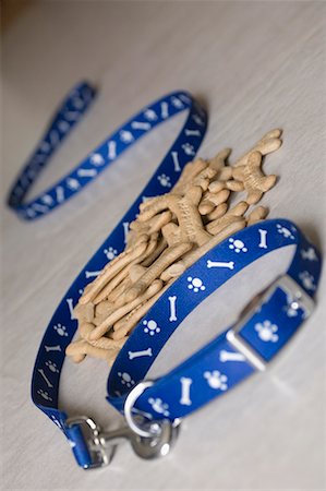 studded - Close-up of a dog leash with dog biscuits Stock Photo - Premium Royalty-Free, Code: 630-01709695