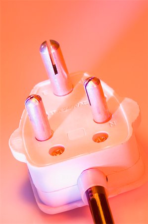 plastic to energy - Close-up of an electric plug Stock Photo - Premium Royalty-Free, Code: 630-01709833