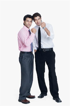 Two businessmen showing their fist Foto de stock - Sin royalties Premium, Código: 630-01874376