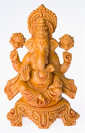 Close-up of a Ganesha idol Foto de stock - Sin royalties Premium, Código: 630-01875716