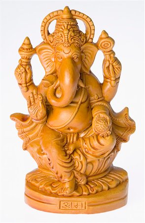 Close-up of a Ganesha idol Foto de stock - Sin royalties Premium, Código: 630-01875718