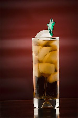 simsearch:630-01875796,k - Close-up of a stirrer in a glass of ice tea Stock Photo - Premium Royalty-Free, Code: 630-01875849