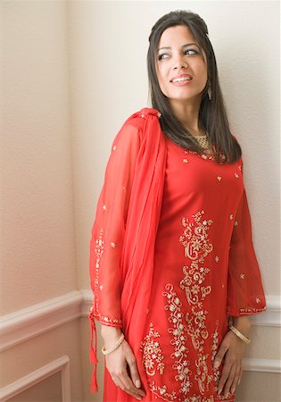 desi adults - Young woman smiling Stock Photo - Premium Royalty-Free, Code: 630-01877736