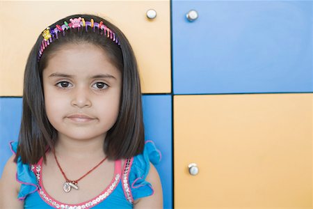 Portrait of a girl staring Stock Photo - Premium Royalty-Free, Code: 630-01873475