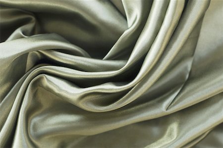 smooth - Close-up of crumpled green satin Stock Photo - Premium Royalty-Free, Code: 630-02220311