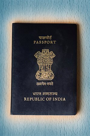 Close-up of an Indian passport Stock Photo - Premium Royalty-Free, Code: 630-02220320