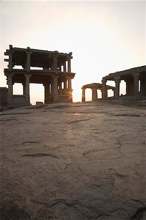 Ruins of a building, Hampi, Karnataka, India Stock Photo - Premium Royalty-Free, Code: 630-03479173