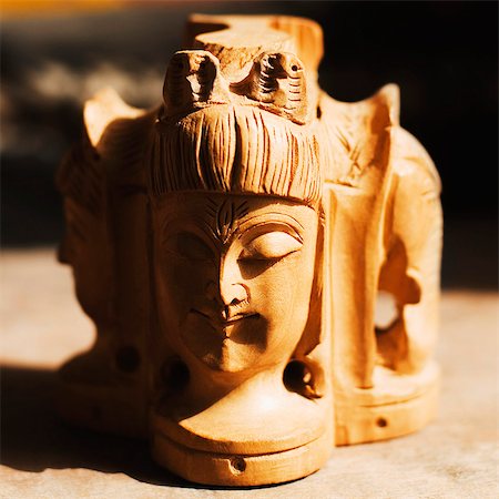 Close-up of a statue of Lord Shiva Stock Photo - Premium Royalty-Free, Code: 630-03479284