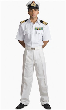 Portrait of a navy officer Stock Photo - Premium Royalty-Free, Code: 630-03479426
