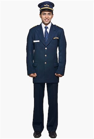 fuerza aérea - Portrait of a pilot smiling Foto de stock - Sin royalties Premium, Código: 630-03479524