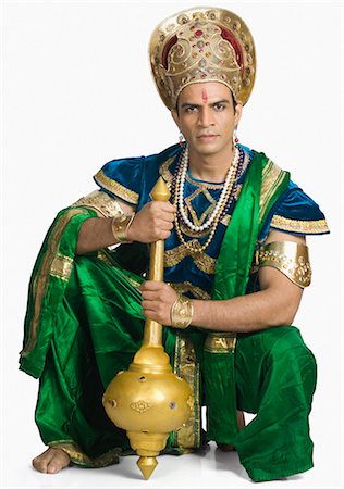 simsearch:857-03553639,k - Young man in a character of Hindu epic Stock Photo - Premium Royalty-Free, Code: 630-03479567