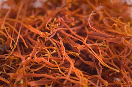 saffron - Close-up of saffron threads Stock Photo - Premium Royalty-Free, Code: 630-03480053