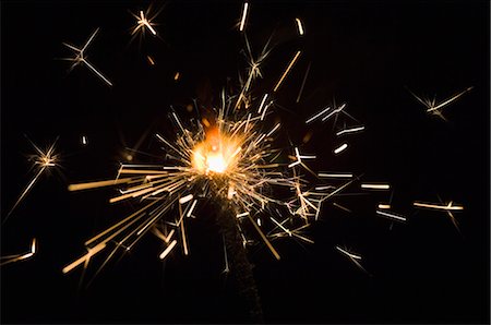 dangerous fire - Close-up of a firecracker burning Stock Photo - Premium Royalty-Free, Code: 630-03480174