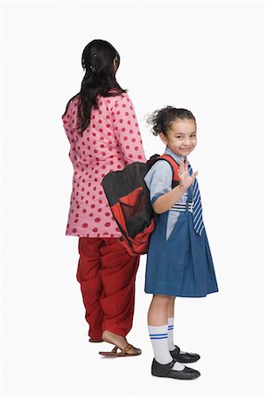 simsearch:630-03481154,k - Portrait of a schoolgirl holding her mother's hand Foto de stock - Sin royalties Premium, Código: 630-03481159