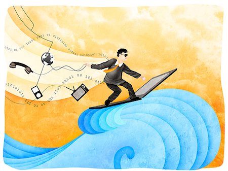 formal - Businessman surfing the net Stock Photo - Premium Royalty-Free, Code: 630-03481503